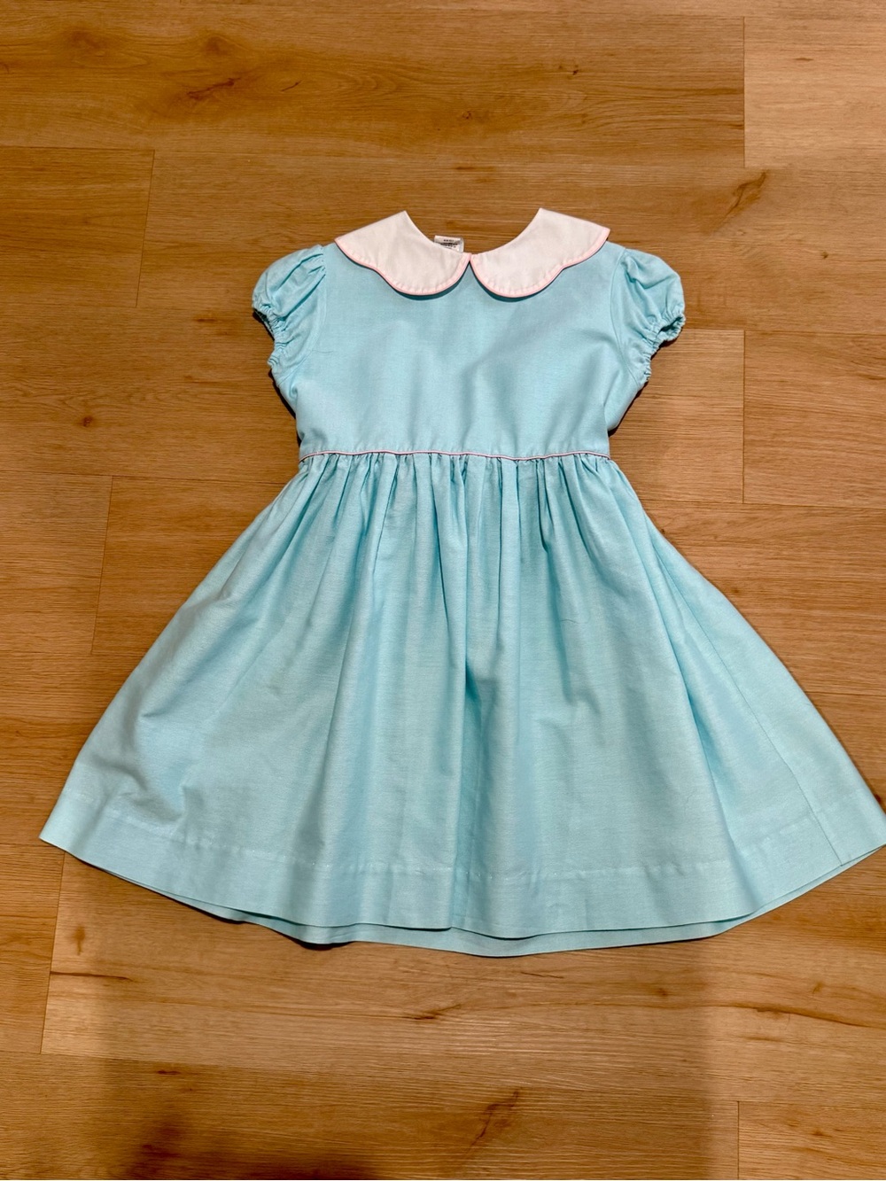 Bella Bliss Dress Light Blue w/ Peter Pan Collar size 8